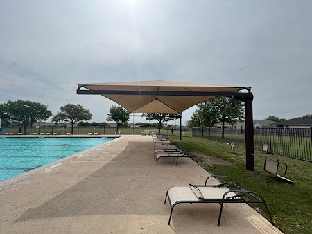 Visible HOA pool security presence